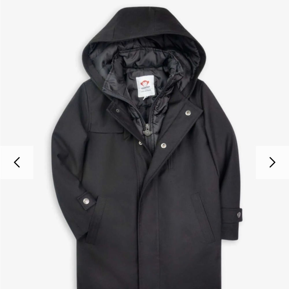 Appaman Black Urban Gotham Hooded Puffer Coat for Kids